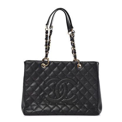 Chanel Caviar Quilted Grand Shopping Tote GST Black 1 of 11