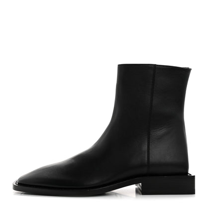 Balenciaga Calfskin Soft Rim Ankle Booties 40 Black 1 of 10