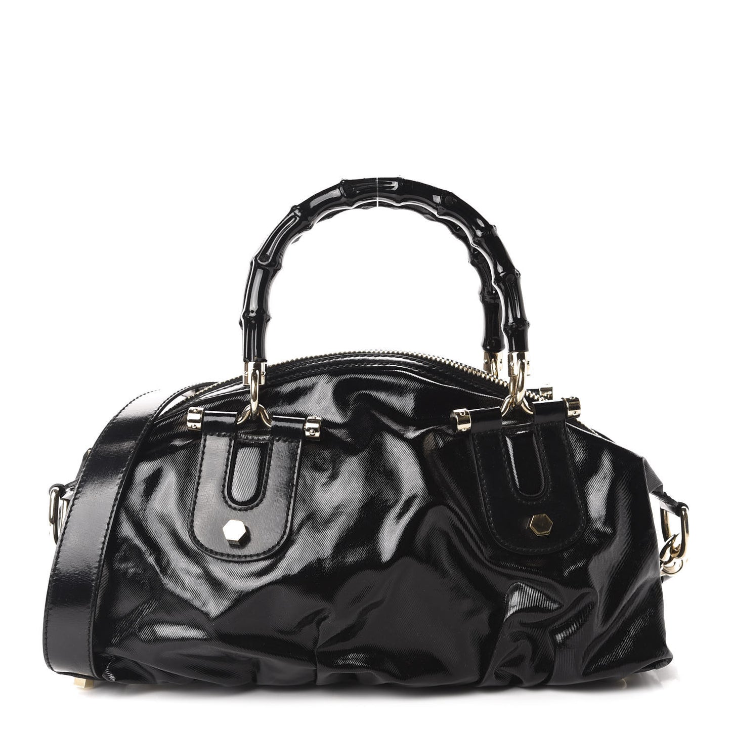 Dialux Pop Bamboo Top Handle Tote Black