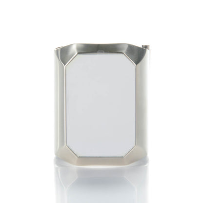 Chanel Metal Wide CC Mirror Cuff Silver 3 of 8