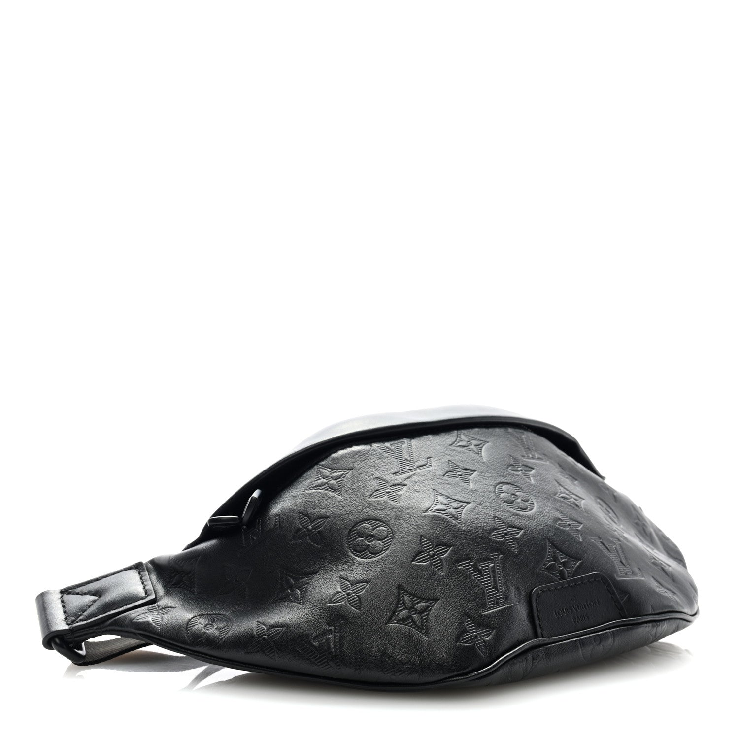 Louis Vuitton Calfskin Monogram Shadow Discovery Bumbag Black 4 of 8