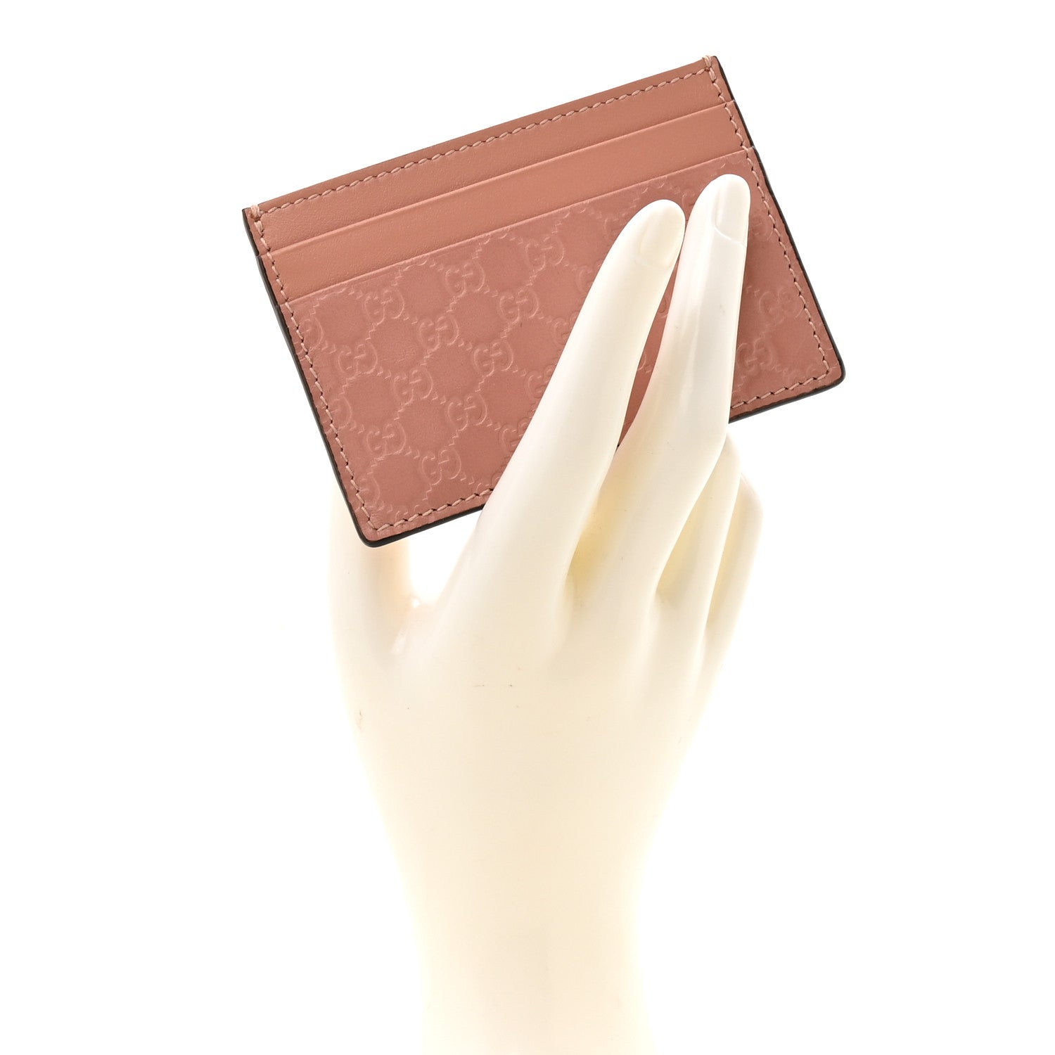 Gucci Microguccissima Card Holder Soft Pink 2 of 6