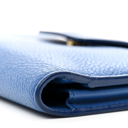 Prada Vitello Daino Metal Wristlet iPhone Case Bluette 7 of 9