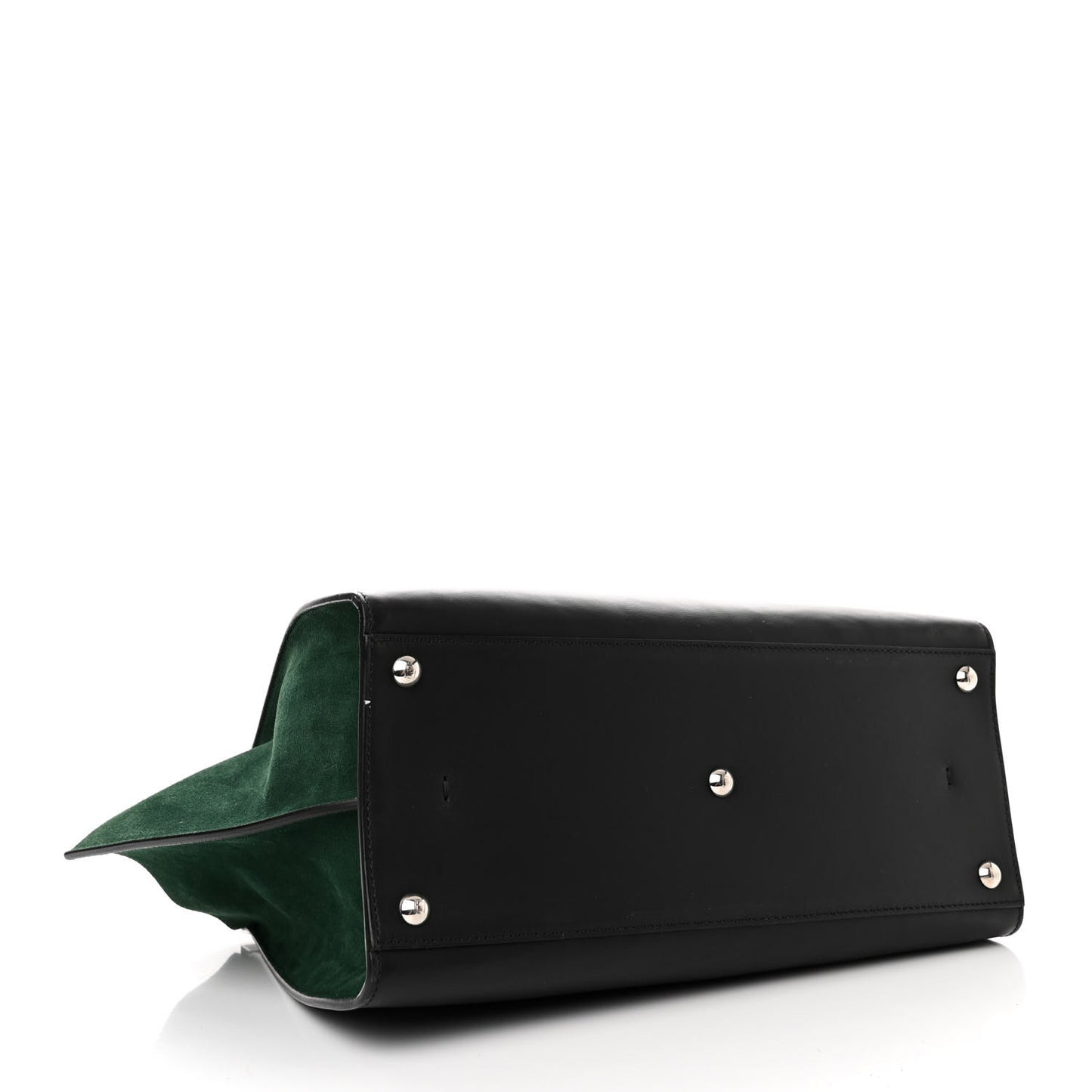 Vitello Baltico Kore Petite 3Jours Tote Black Verde Prato