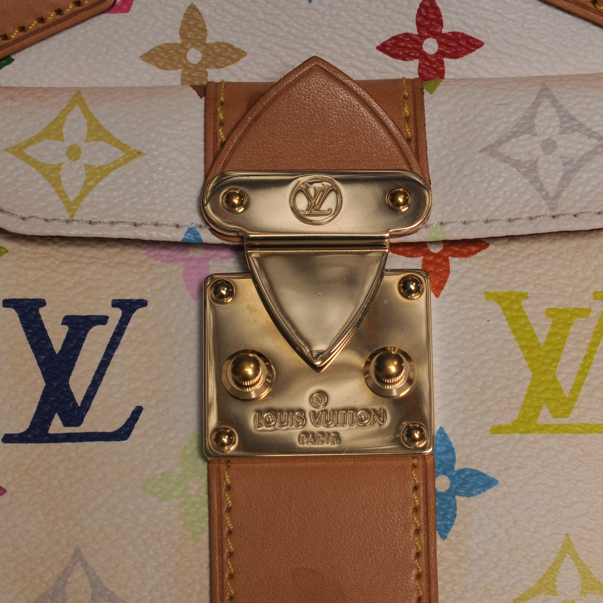 Louis Vuitton Monogram Multicolor Speedy 30 White 5 of 9
