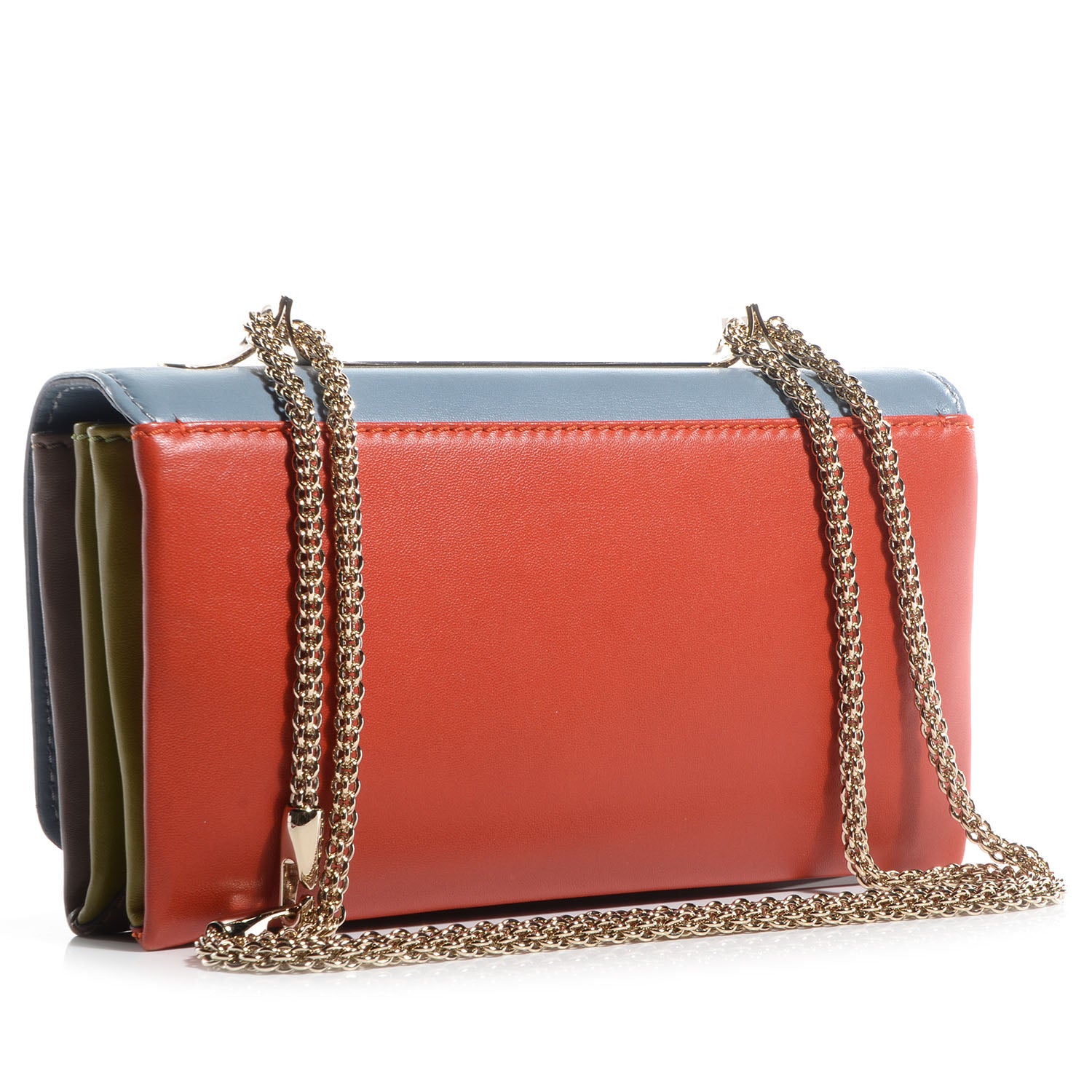Valentino Garavani Nappa Colorblock Va Va Voom Shoulder Bag Sky Blue 3 of 8