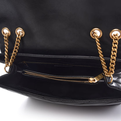 Saint Laurent Calfskin Y Quilted Monogram Medium Loulou Chain Satchel Black 5 of 10