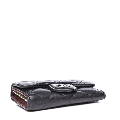 Chanel Lambskin Quilted 6 Key Holder Black 3 of 10