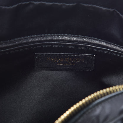 Saint Laurent Canvas Logo Medium Y Bow Bowler Black 6 of 11