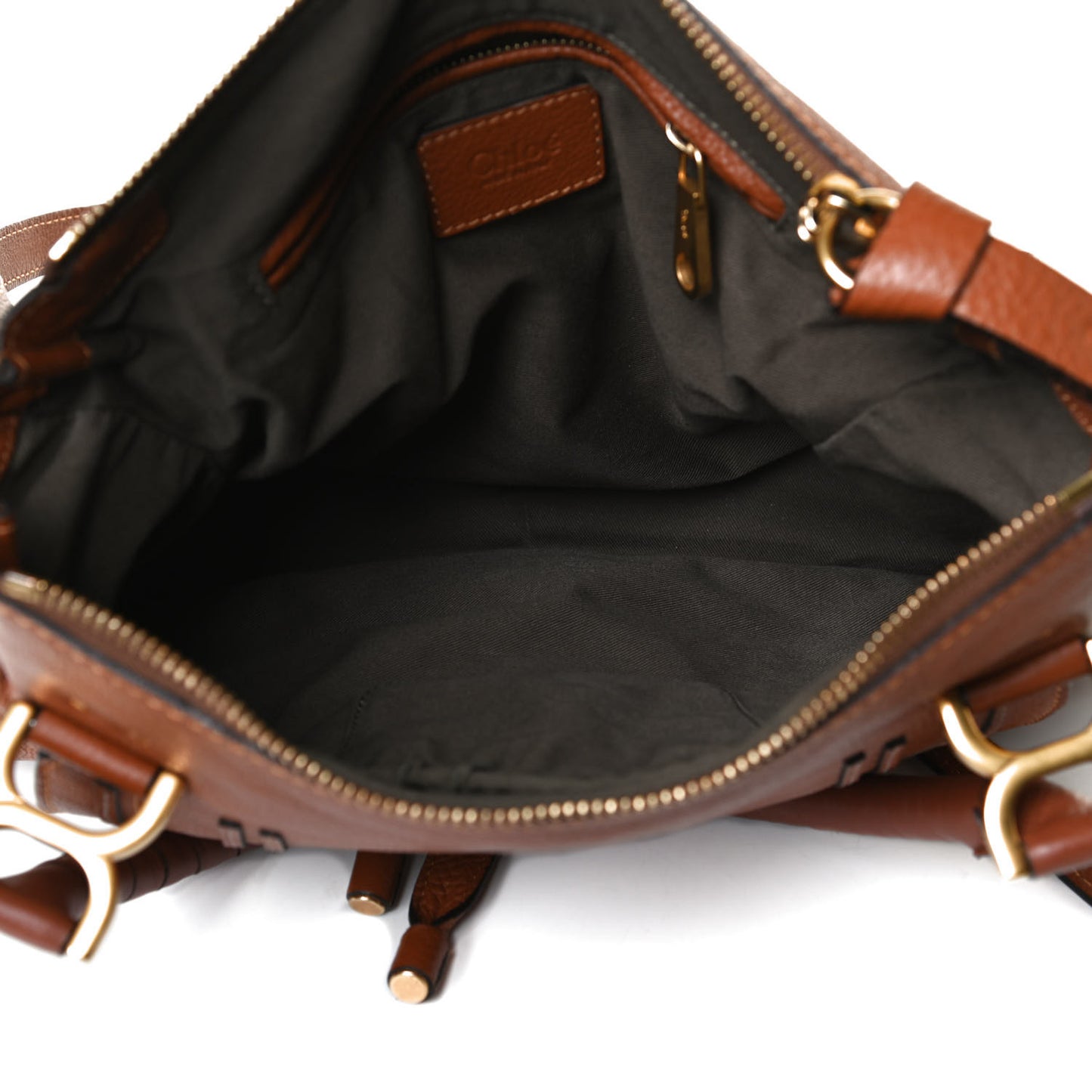 Calfskin Medium Marcie Satchel Tan