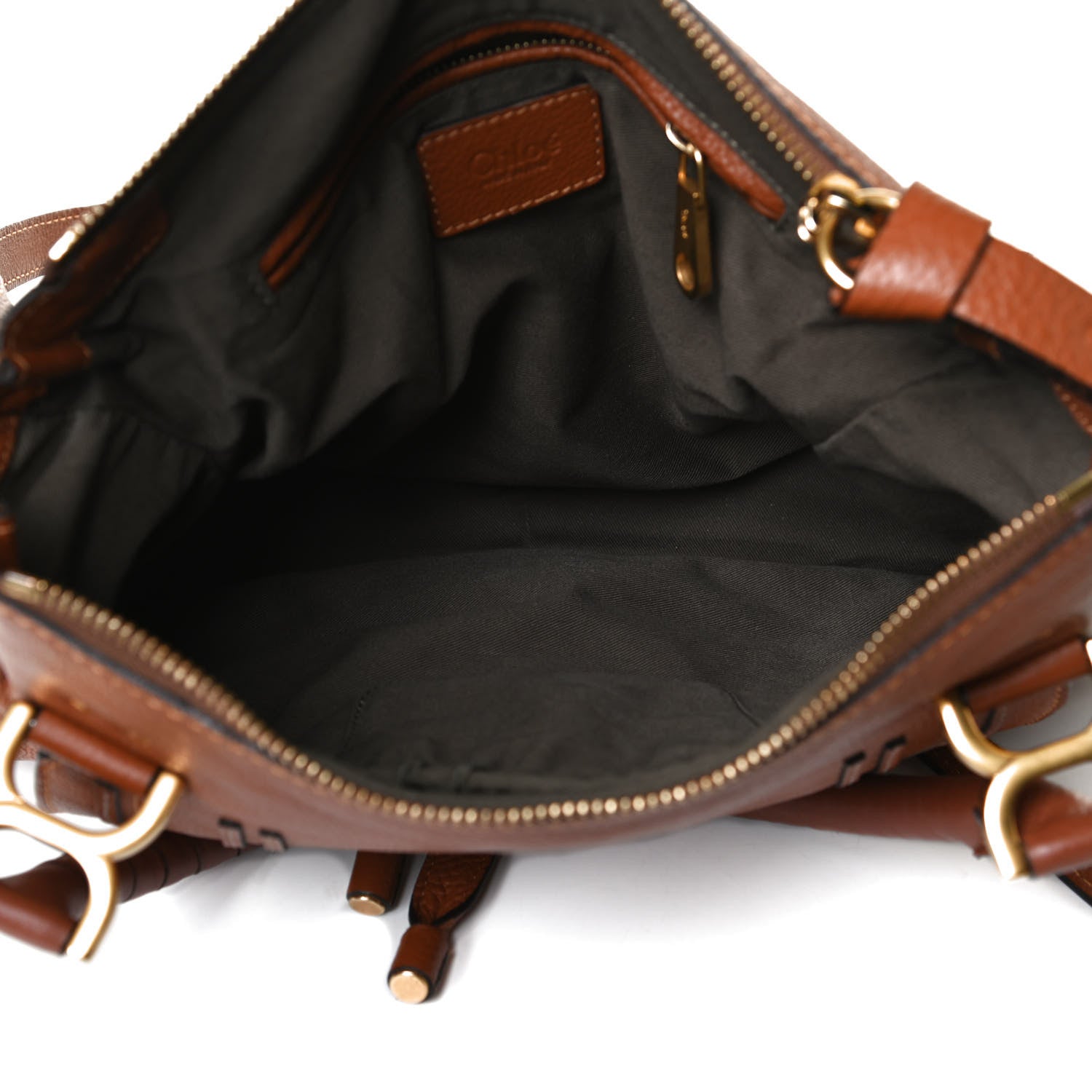 Chloe Calfskin Medium Marcie Satchel Tan 5 of 15