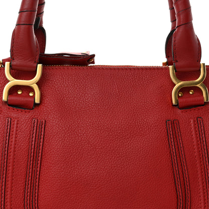 Chloe Calfskin Medium Marcie Satchel Peony Red 8 of 12