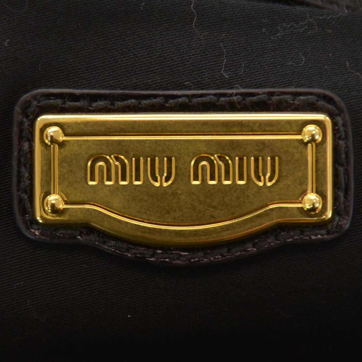 Leather Vitello Lux Bow Bag Black