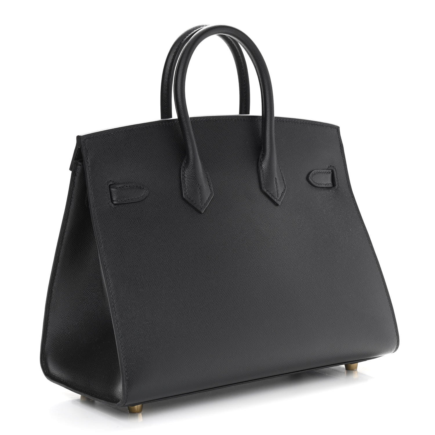 Hermes Madame Calfskin Birkin Sellier 25 Black 3 of 11