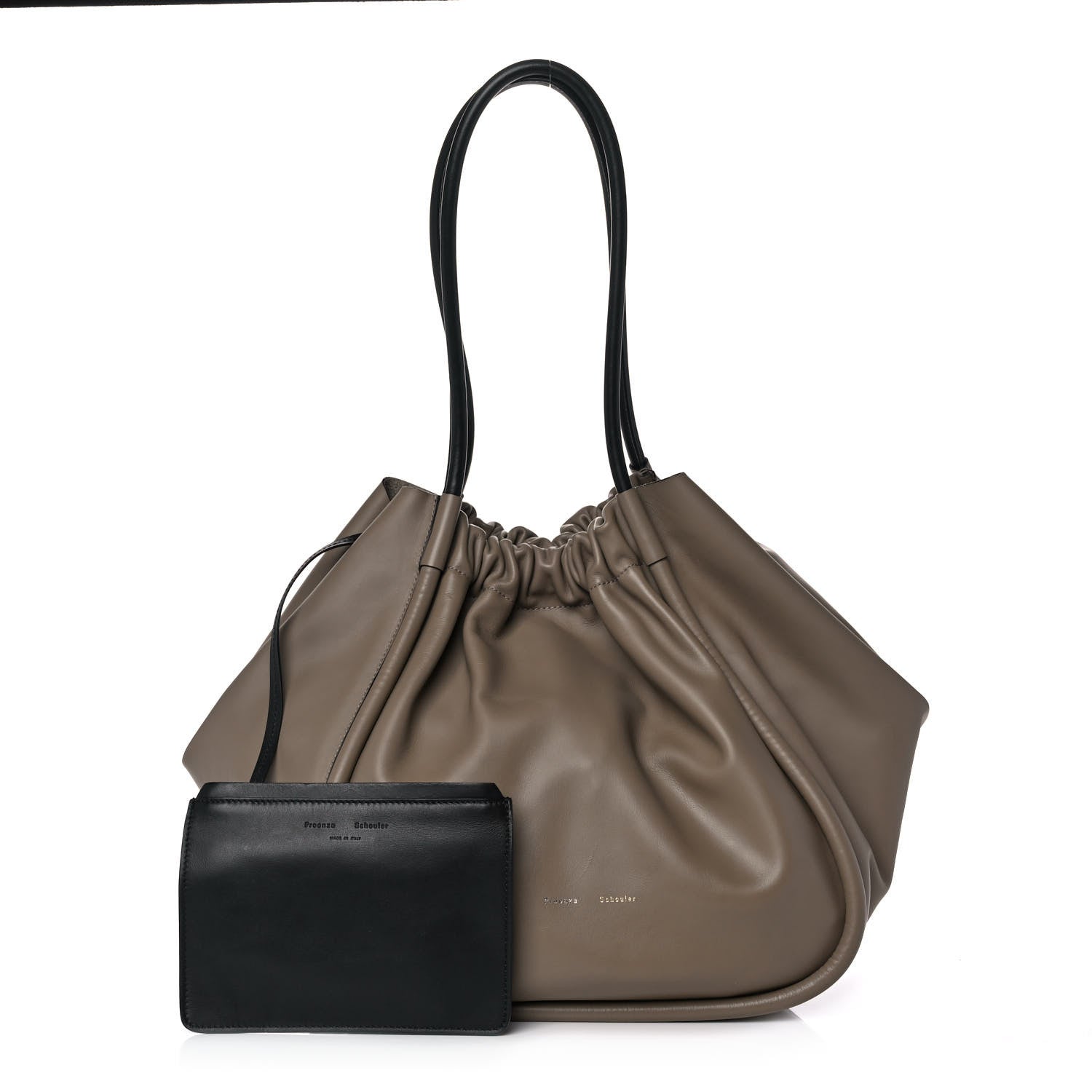 Proenza Schouler Calfskin XL Ruched Tote Light Taupe 1 of 12