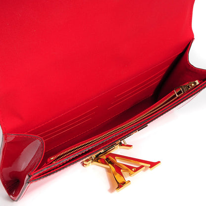 Louis Vuitton Patent Louise Clutch Rouge 7 of 10