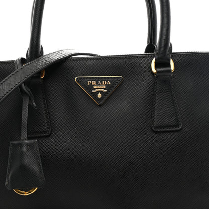 Prada Saffiano Medium Galleria Double Zip Tote Black 8 of 12