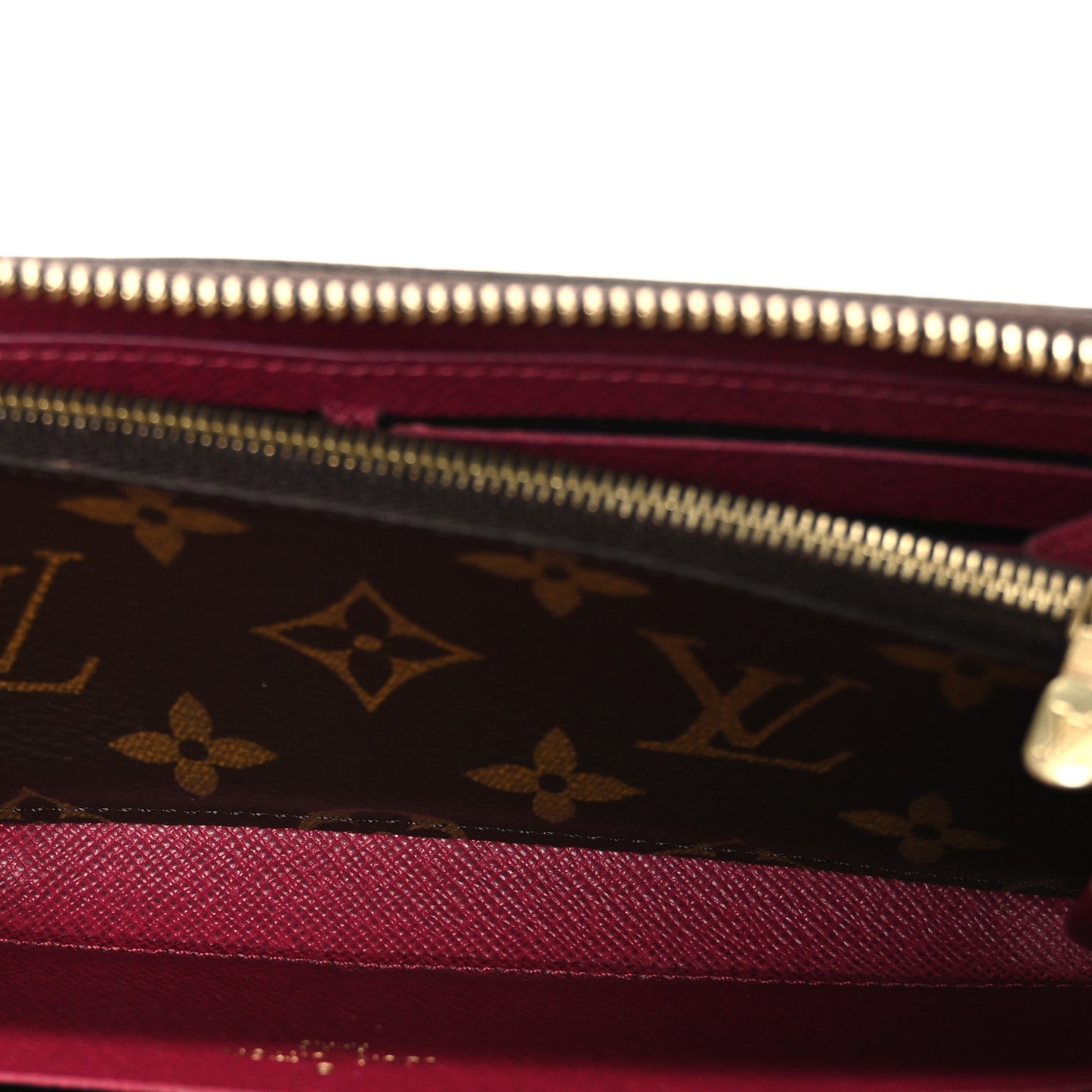 Monogram Clemence Wallet Fuchsia