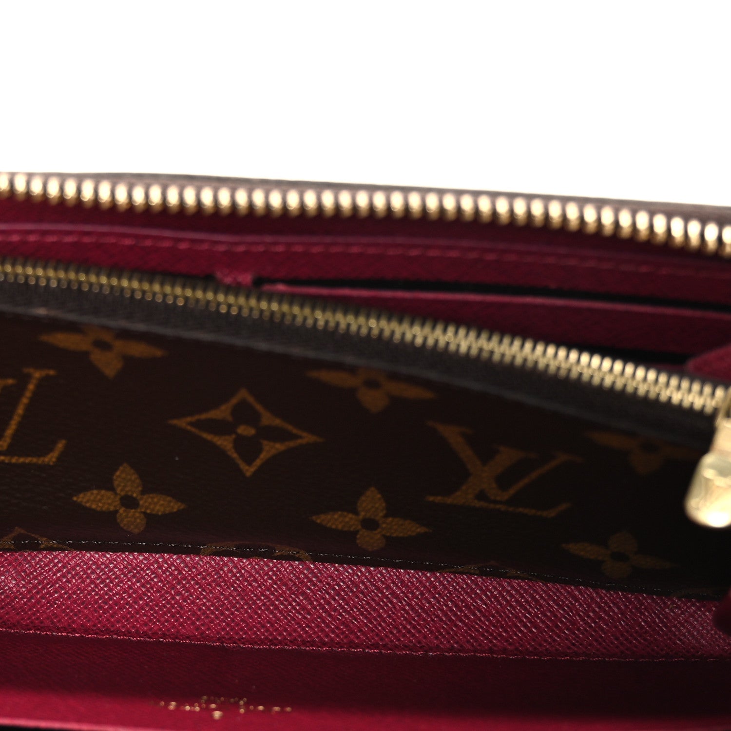 Louis Vuitton Monogram Clemence Wallet Fuchsia 5 of 7