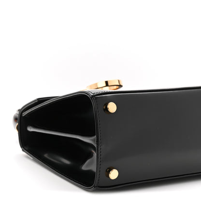 Salvatore Ferragamo Brushed Off Calfskin Small Iconic Top Handle Black 17 of 19
