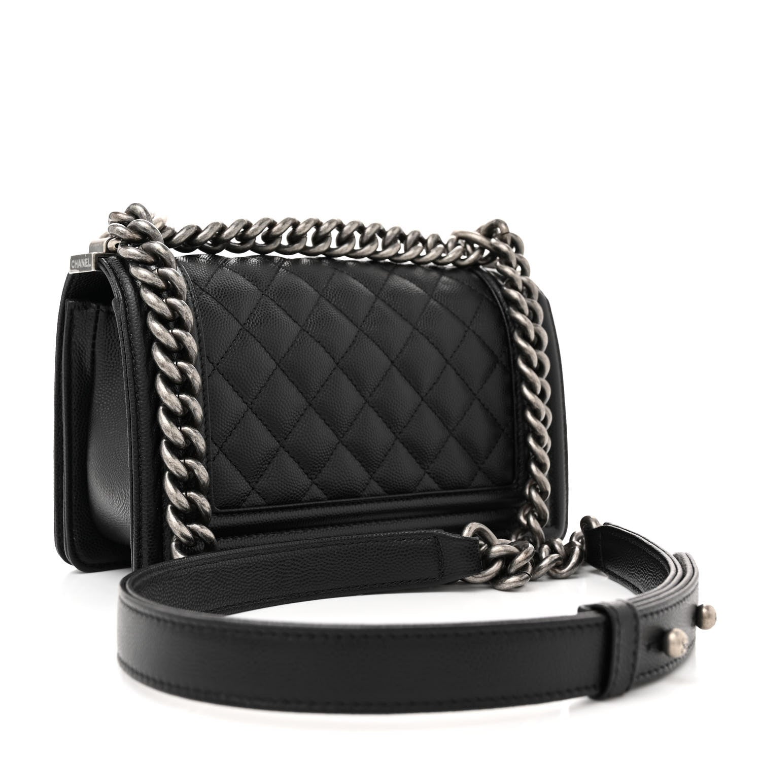 Chanel Caviar Quilted Small Boy Flap Black 3 of 11