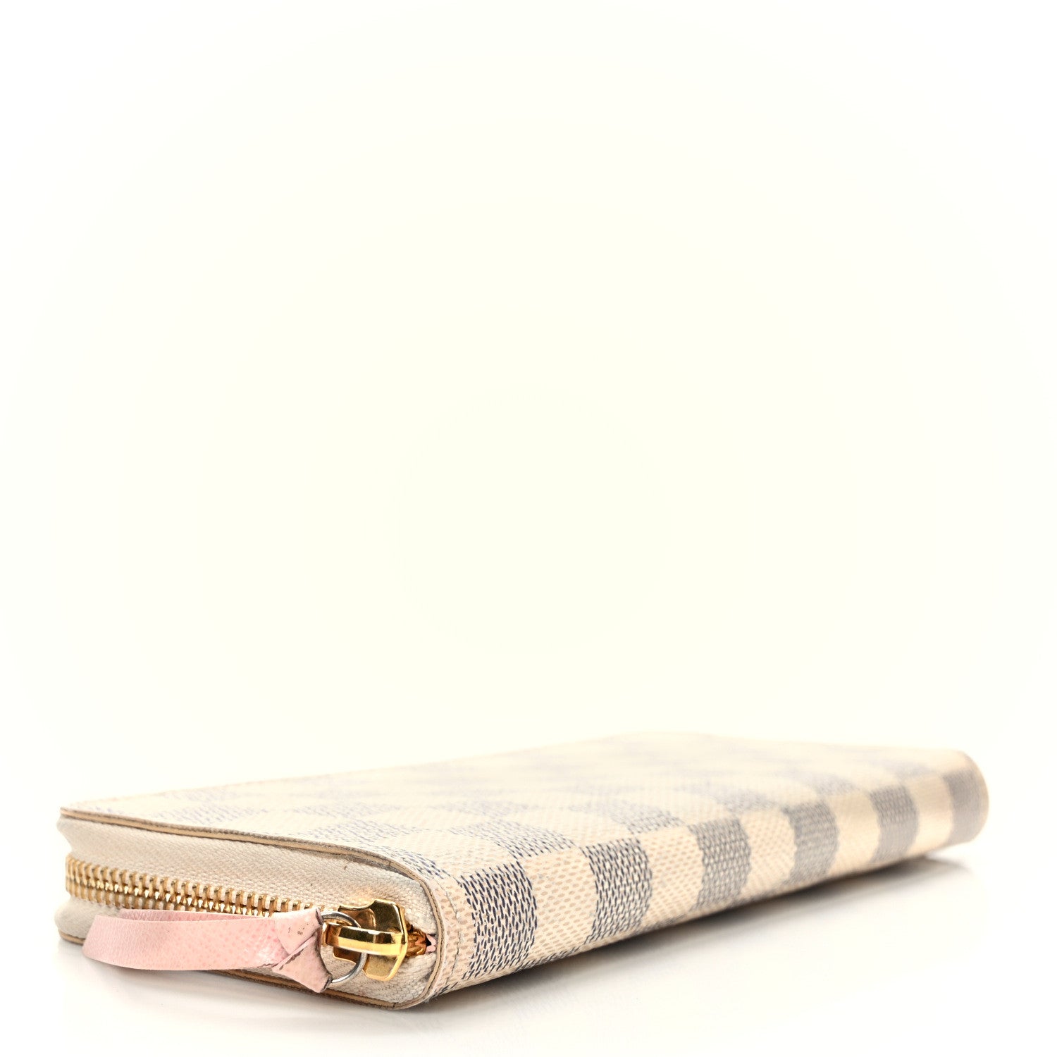Louis Vuitton Damier Azur Clemence Wallet Rose Ballerine 4 of 8