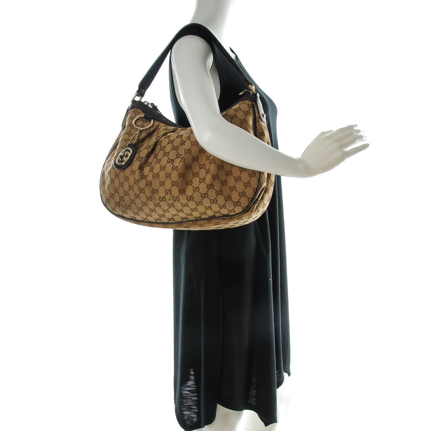 Monogram Medium Sukey Hobo Dark Brown