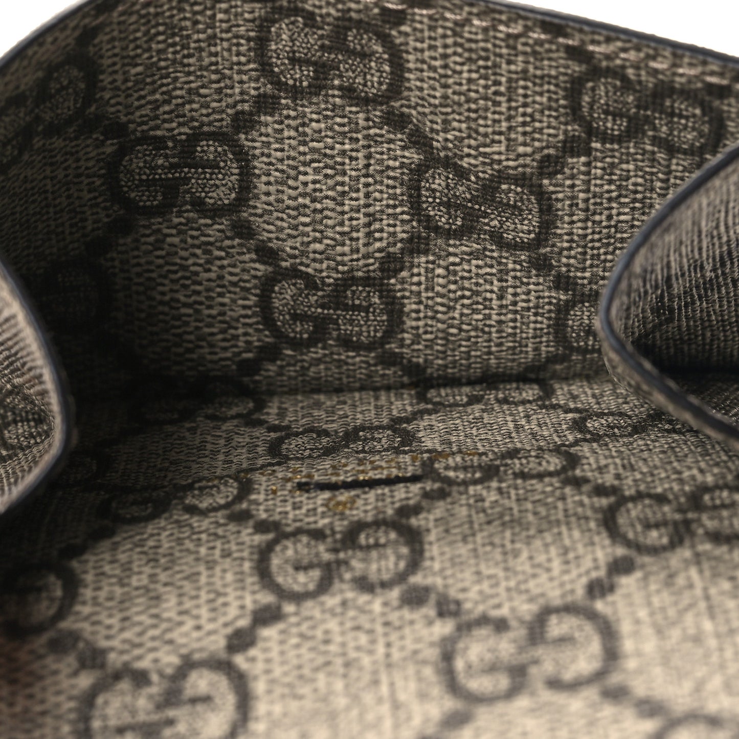 X BALENCIAGA GG Supreme Monogram Card Case Wallet Beige Ebony