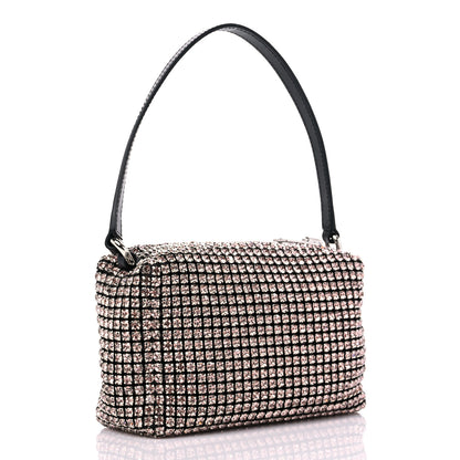 Alexander Wang Mesh Crystal Rhinestone Mini Heiress Pouch Pink 3 of 10