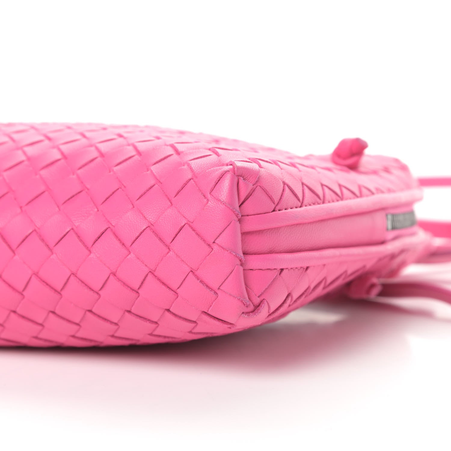 Bottega Veneta Nappa Intrecciato Nodini Bag Shock Pink 11 of 12