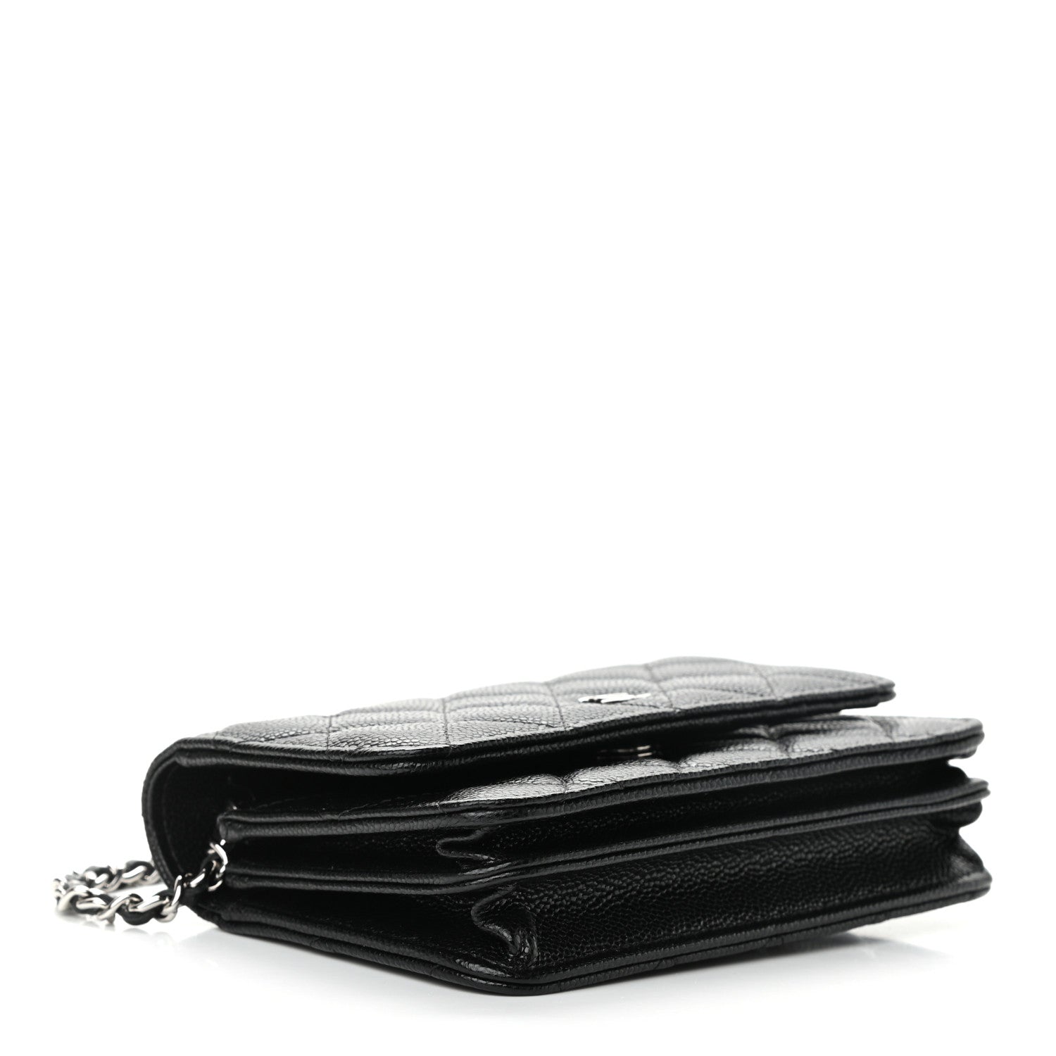 Chanel Caviar Quilted Mini Wallet On Chain WOC Black 3 of 10