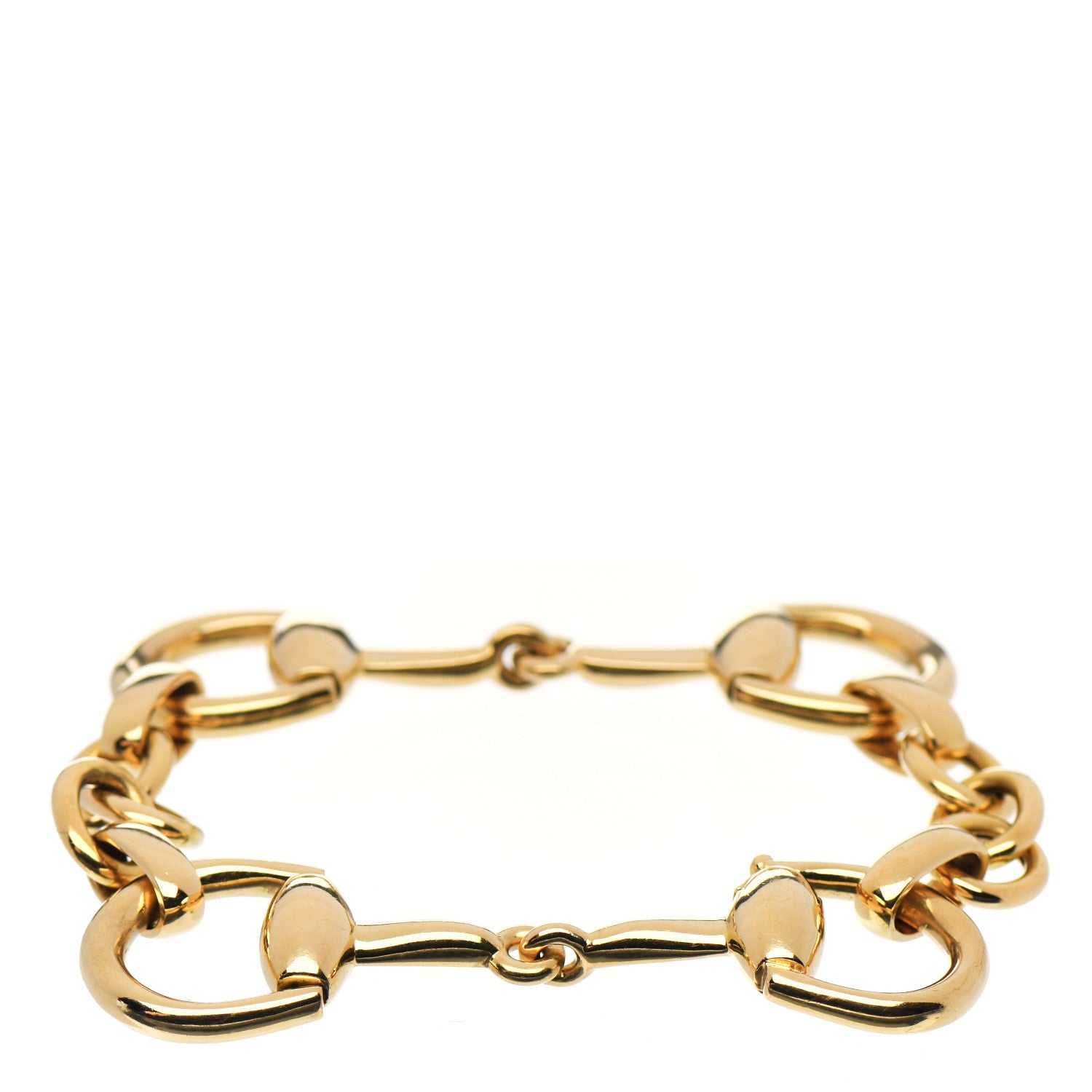 Gucci 18K Yellow Gold Horsebit Bracelet 3 of 6