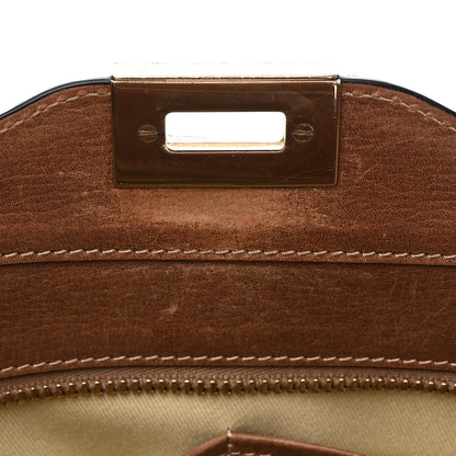 Valentino Garavani Textured Calfskin Rockstud Double Handle Tote Tan 12 of 17