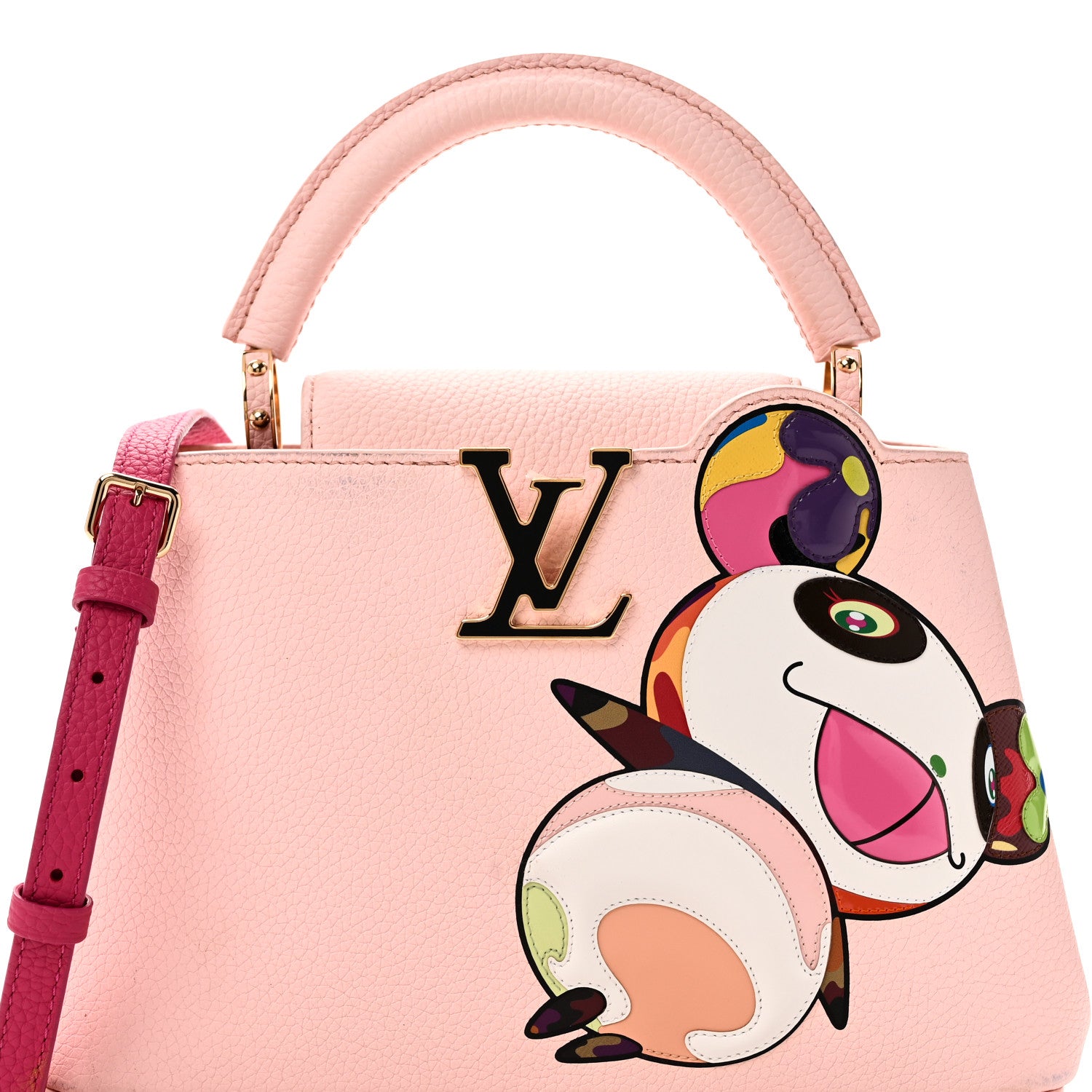 Louis Vuitton LV X TM Taurillon Superflat Panda Capucines BB Opal Pink 7 of 12