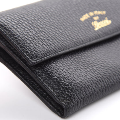 Gucci Dollar Calfskin Swing Continental Wallet Black 8 of 10