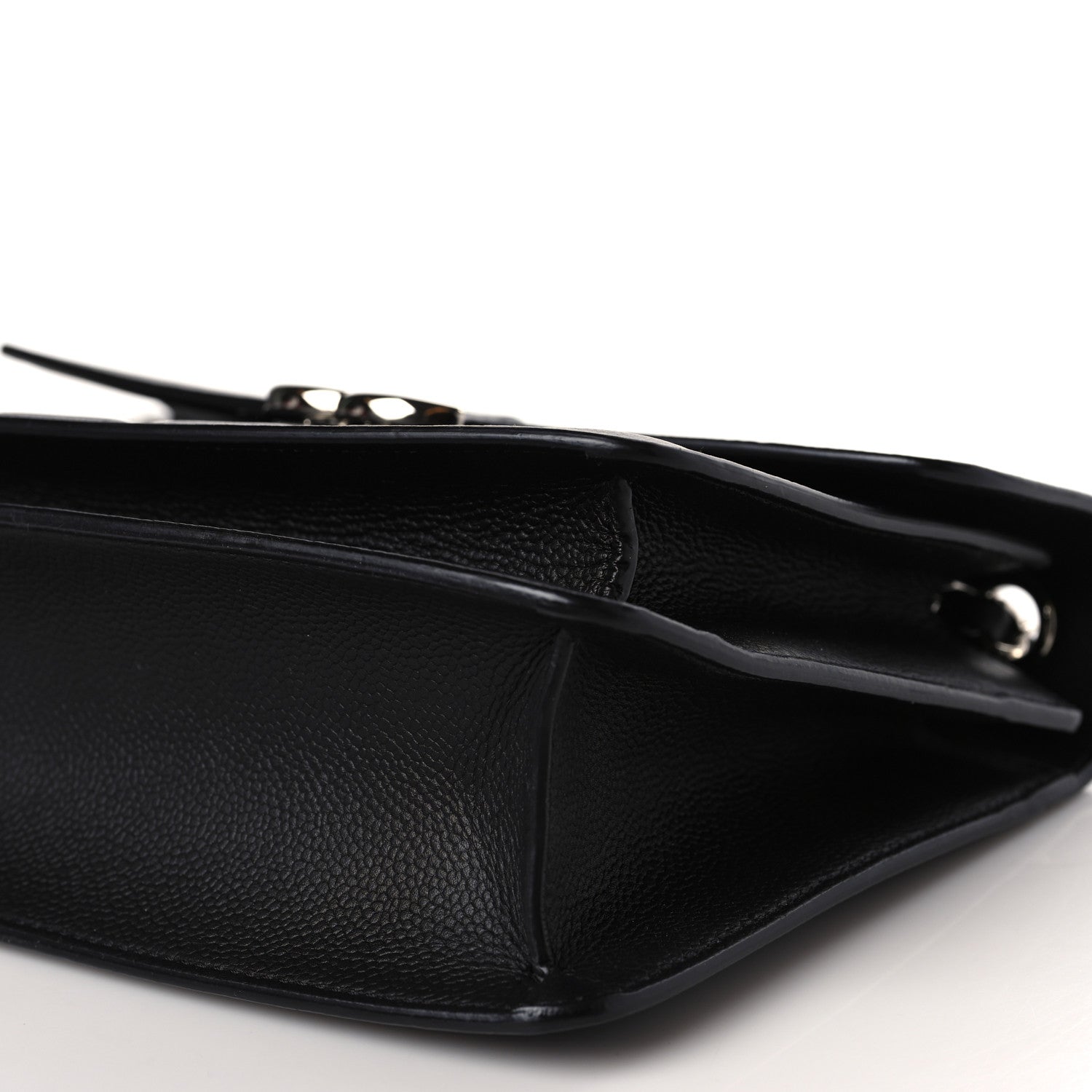 Chanel Caviar Quilted Small CC Box Top Handle Flap Black 9 of 9
