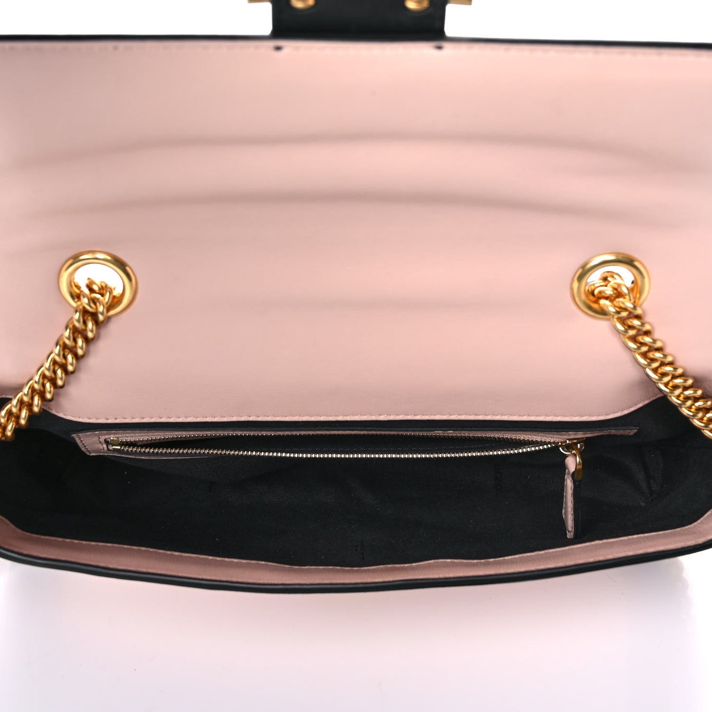 Nappa Apolo Bi-Color Chain Baguette Rosa Quarzo Black