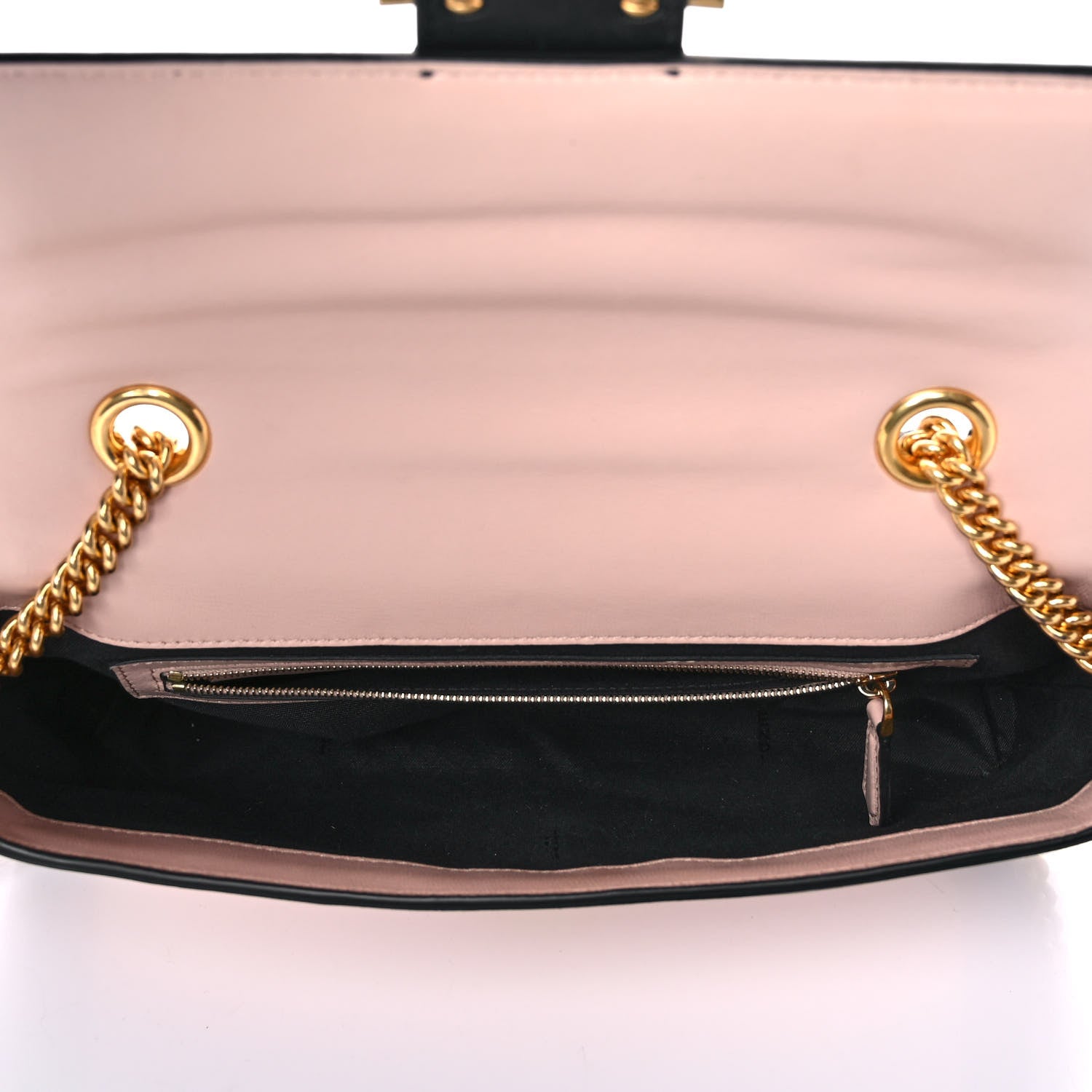 Fendi Nappa Apolo Bi-Color Chain Baguette Rosa Quarzo Black 5 of 14