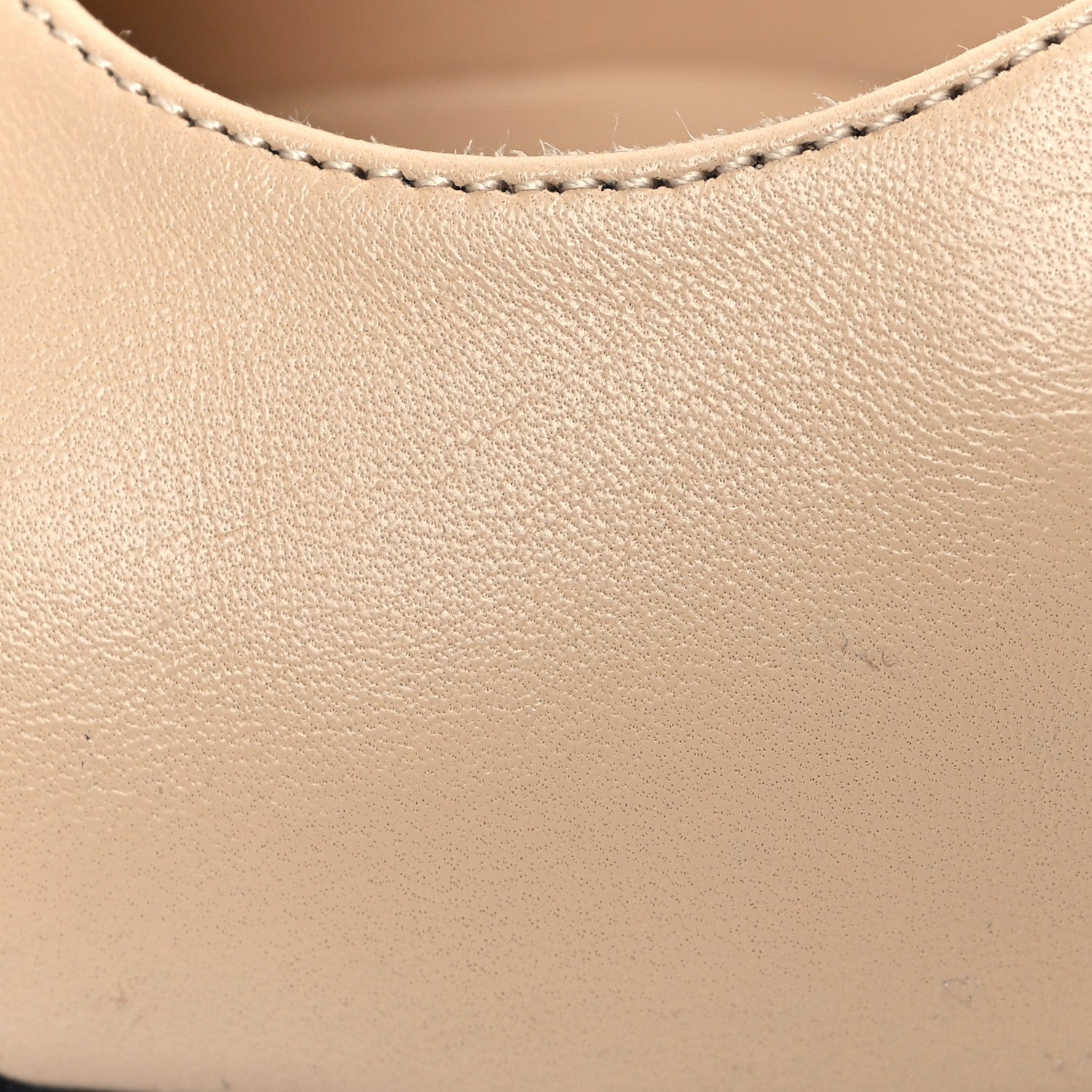 Chanel Lambskin Grosgrain Cap Toe CC Slingback Pumps 35 Beige Black 9 of 10