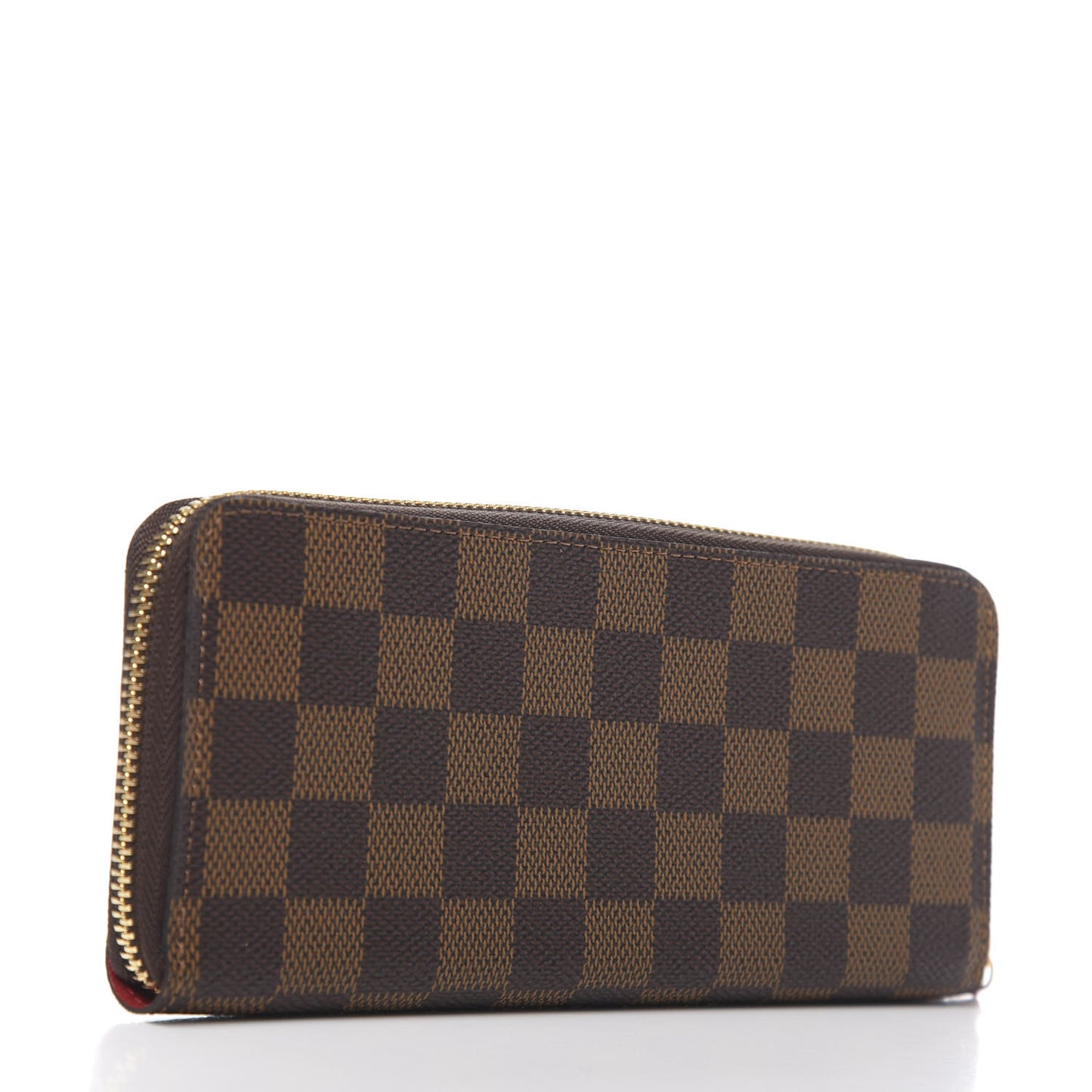 Damier Ebene Clemence Wallet Cherry