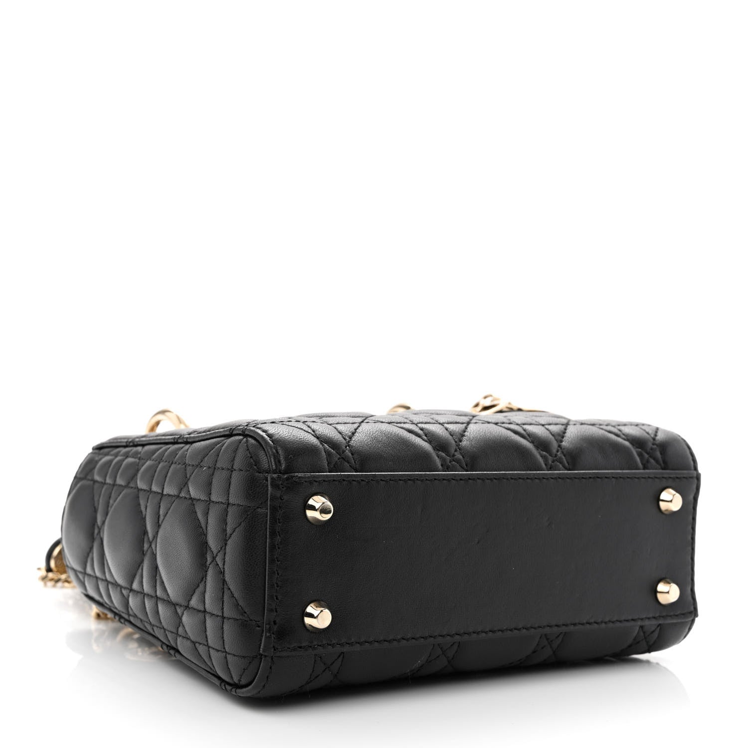 Christian Dior Lambskin Cannage Mini Lady Dior Black 4 of 13