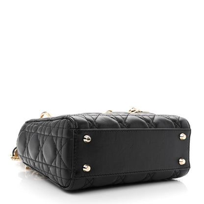 Christian Dior Lambskin Cannage Mini Lady Dior Black 4 of 13