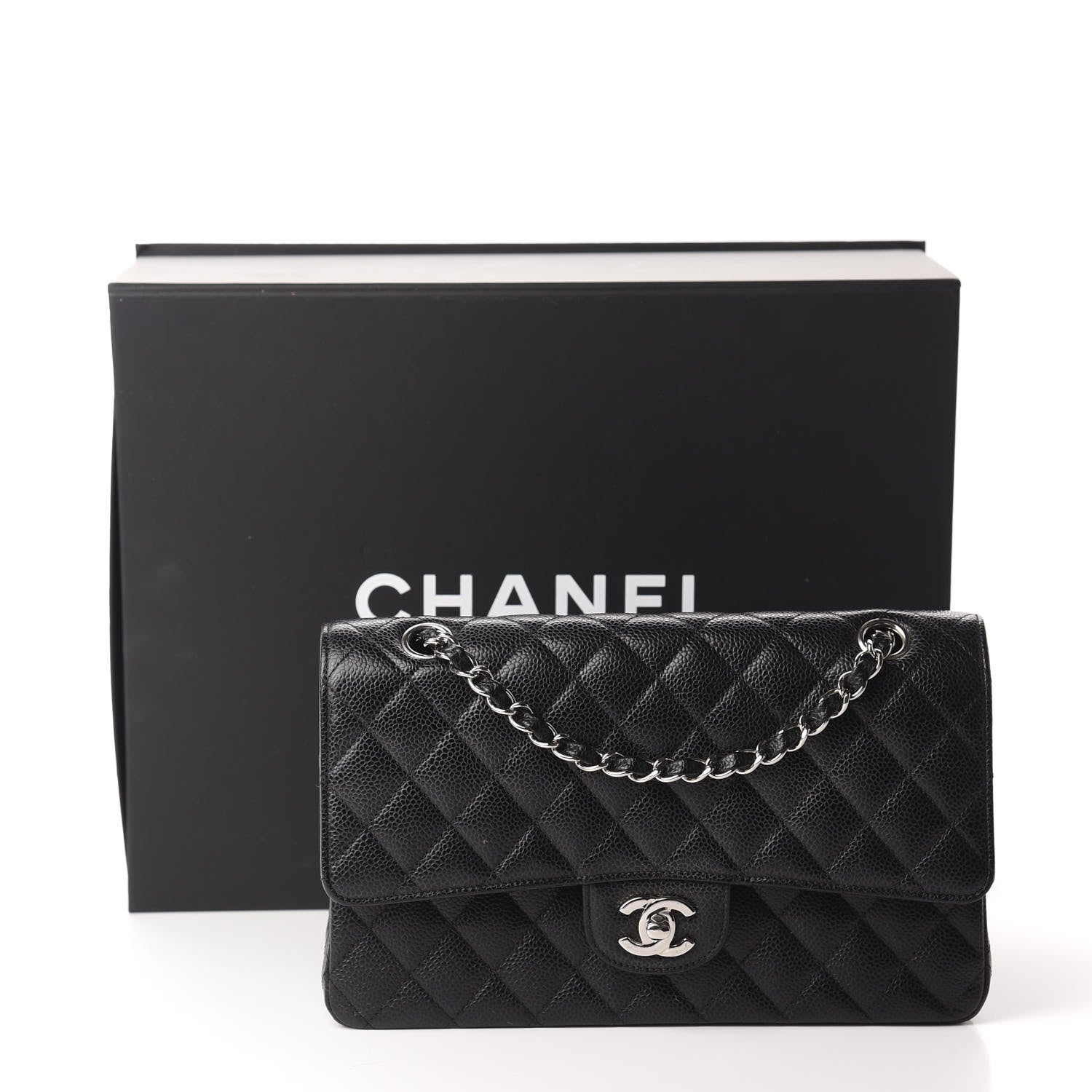 Chanel Caviar Quilted Medium Double Flap Black 13 of 13