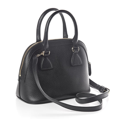 Gucci Dollar Calfskin Small GG Charm Dome Bag Black 3 of 9