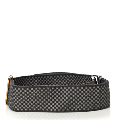 Fendi Ribbon Vitello King Logo Embossed Gingham Woven Adjustable Strap You Moon Ghiaia 2 of 7