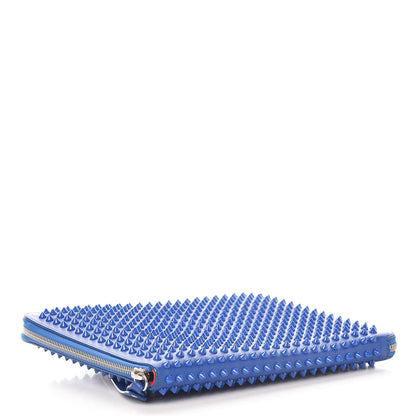 Christian Louboutin Calfskin Spiked IPad Case Blue Saphir 4 of 8