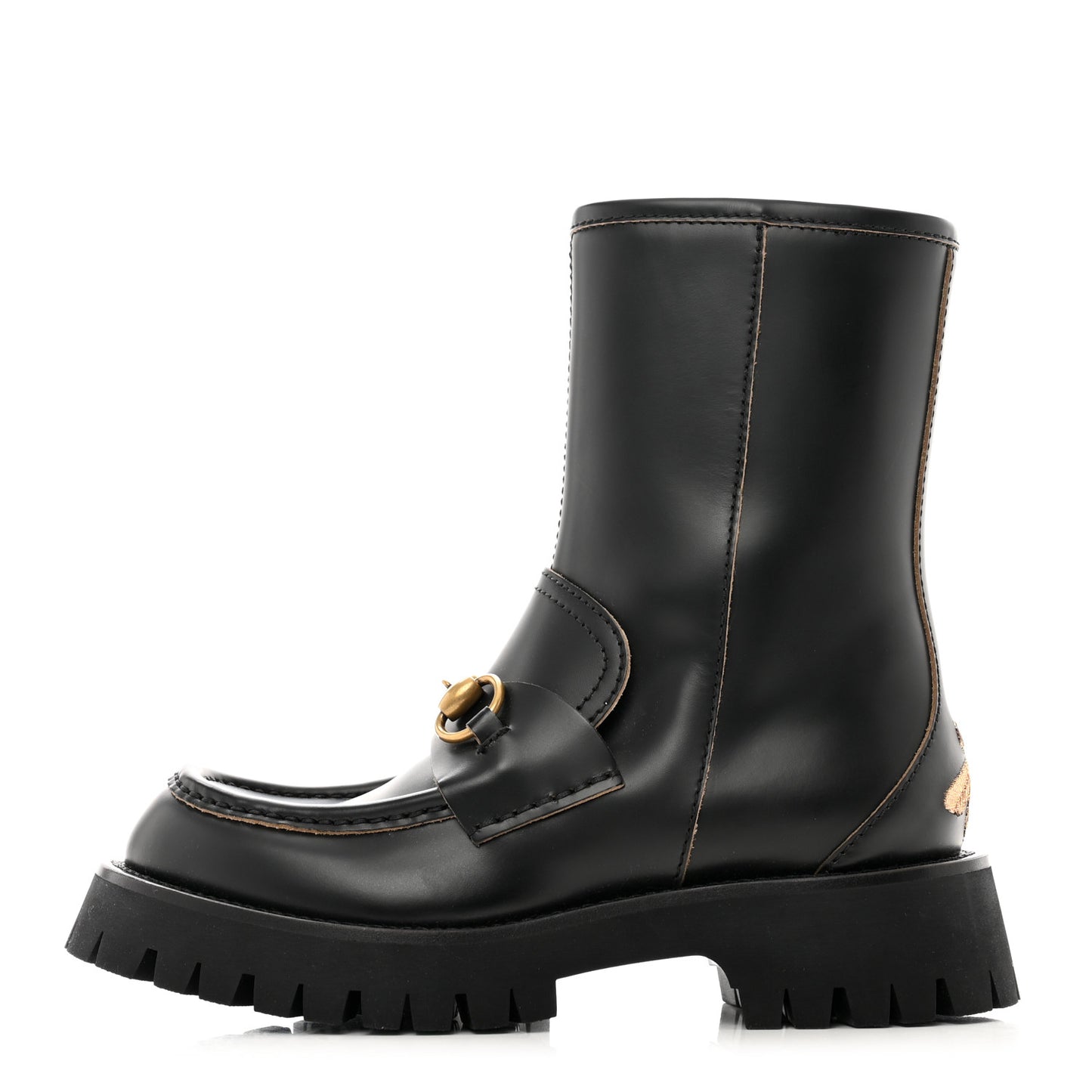 Cordovan Lux Womens Harald Horsebit 25mm Platform Boots 36 Black