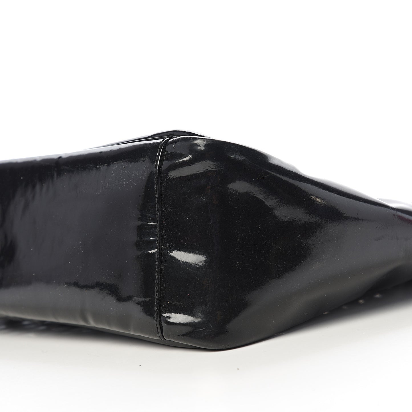 Patent Perforated CC Handle Bag Black