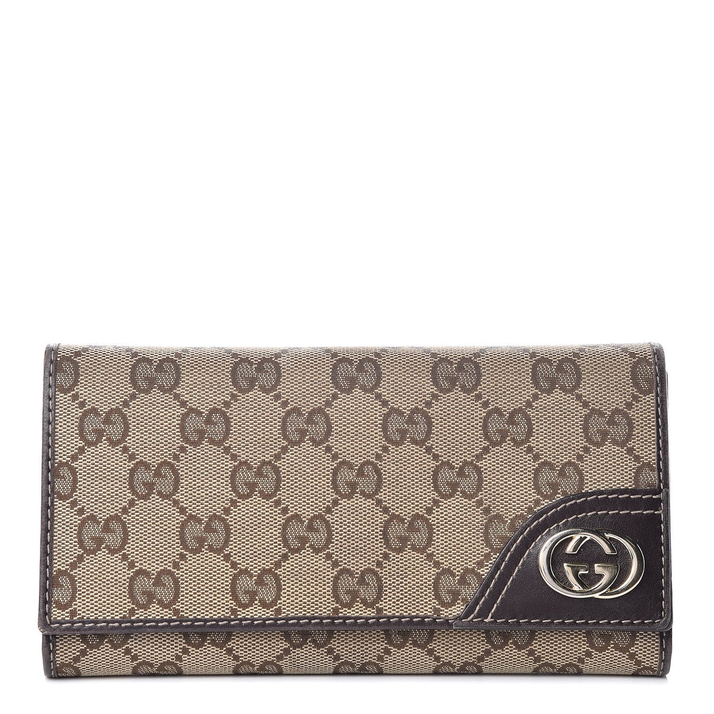 Monogram New Britt Continental Wallet Dark Brown