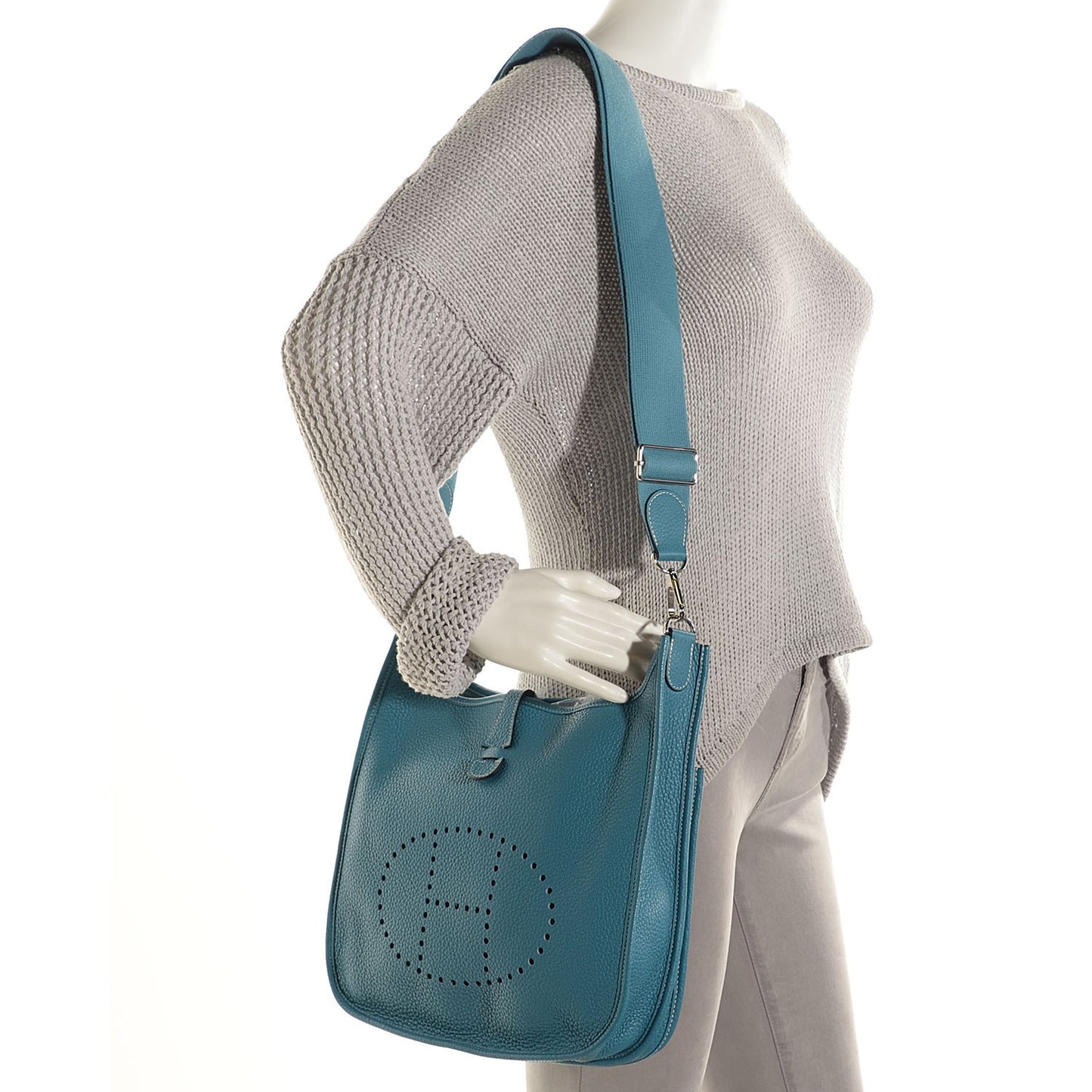 Taurillon Clemence Evelyne III PM Blue Jean